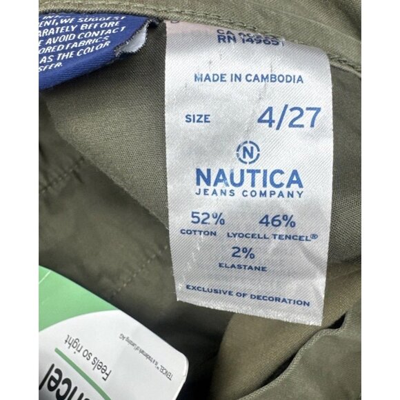Nautica Women’s Green Tencel Ankle Trouser Pants Sz 4 NEW - Picture 10 of 16